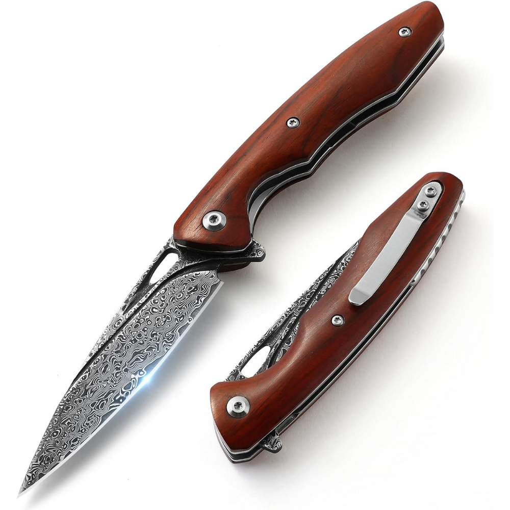 top gear damascus Premium Japanese Damascus Pocket Knife