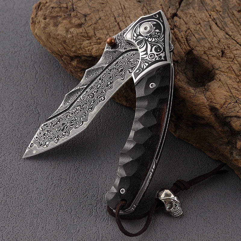 Damascus Steel Hunting Pocket Knives - Buy from 400+