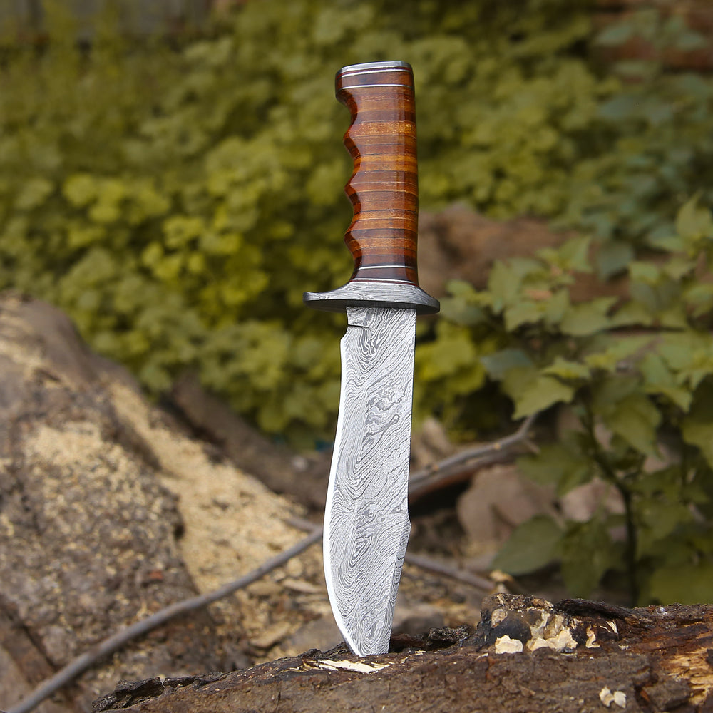 Damascus Bowie Knife