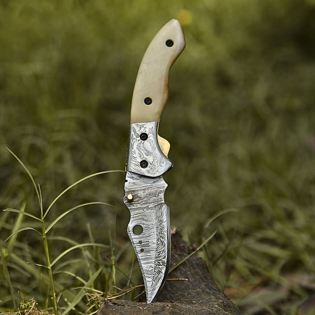 Utility Knife - Mystique Gentleman's Knife with Bone Handle - Shokunin USA