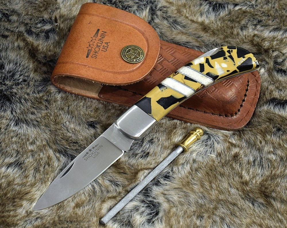Pocket Knives - Nomad Pocket Knife with Sheath - Shokunin USA