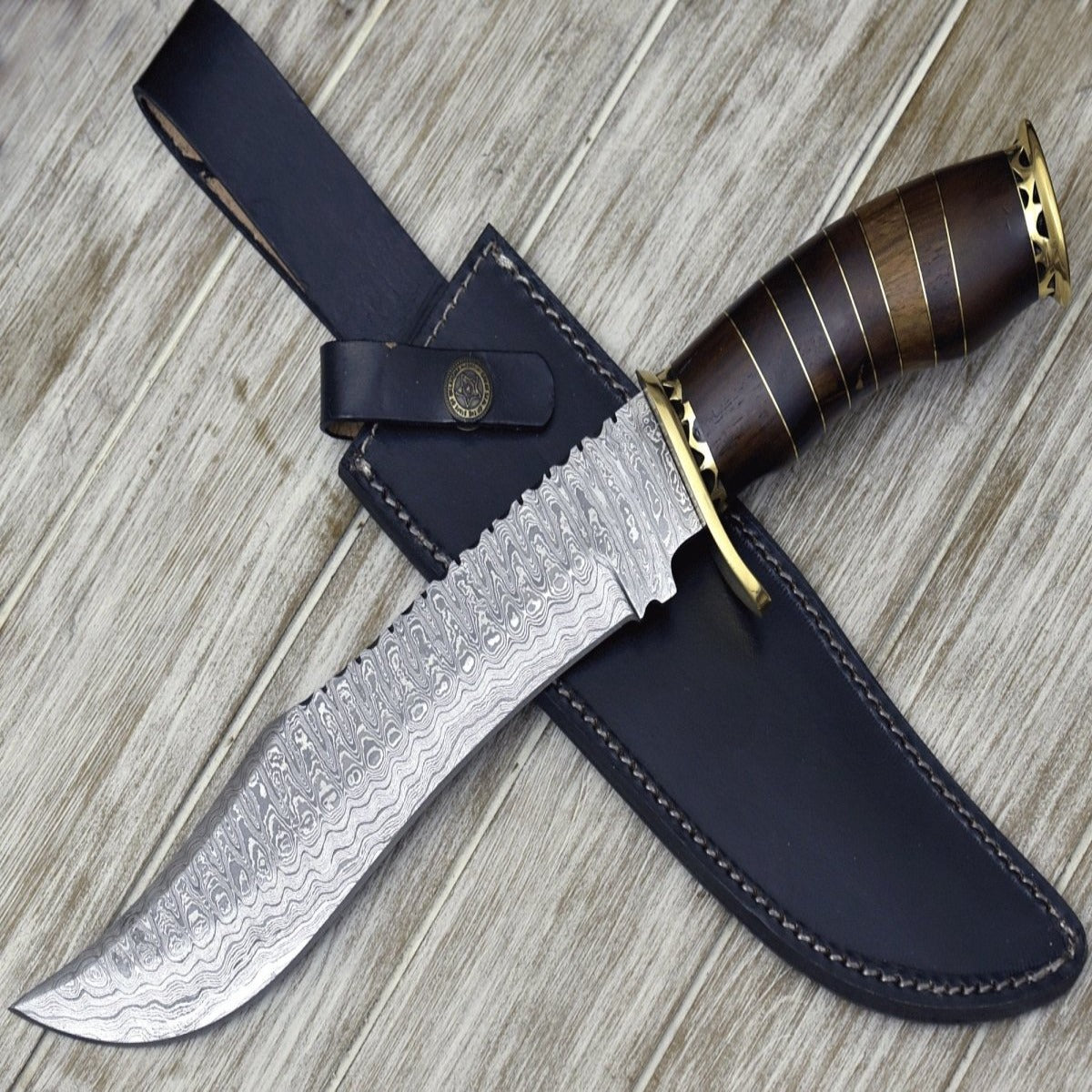 Damascus Bowie Knives Shokunin USA