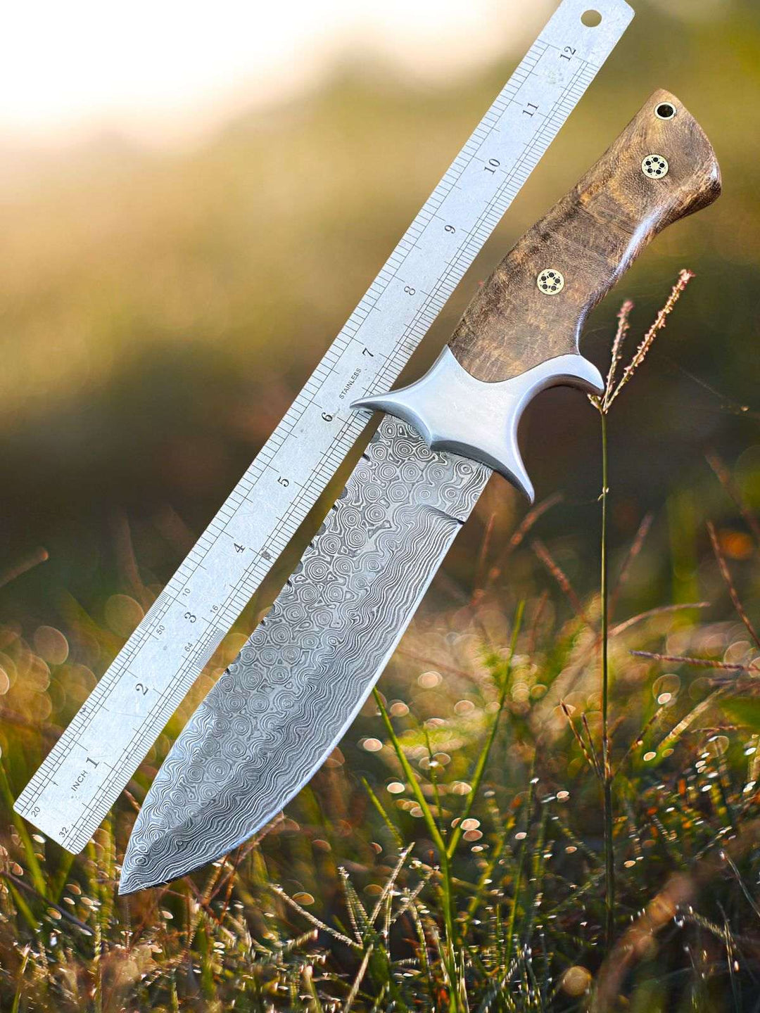 Unique Hunting Knives with Exotic Rosewood Handles