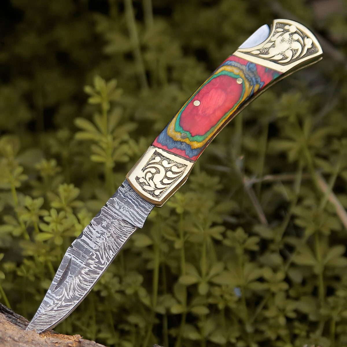 Artisan Damascus Steel Pocket Knives for Collectors - Shokunin USA
