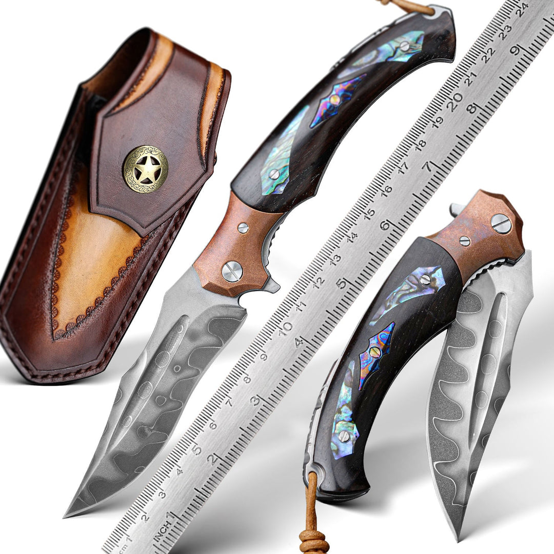 Exceptional Handmade Damascus Folding Knives for EDC