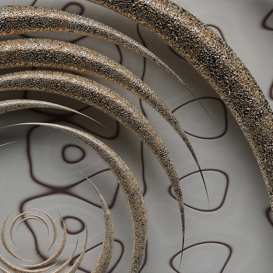 Elegant Damascus Steel Spinning Tops and Paperweights