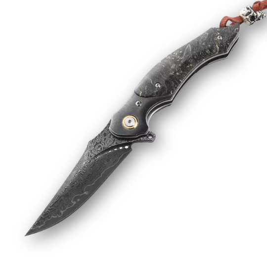 Premium Custom Fixed Blade Skinning Knife with Leather Sheath