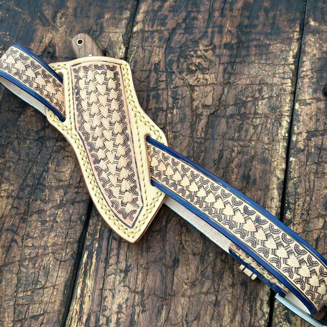 Damascus Hunting Skinner Knife for Cowboys | Shokunin USA