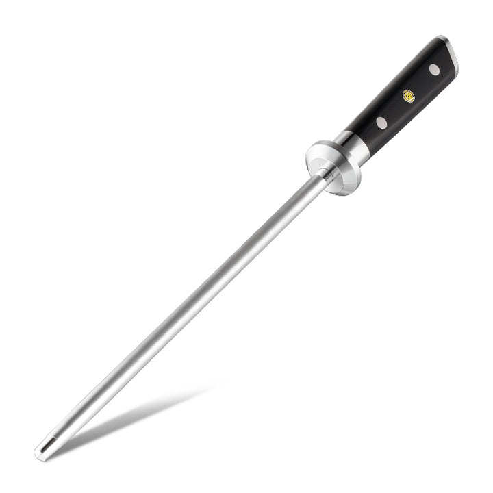 knife sharpener - Professional Diamond Knife Sharpener 10 inch German Stainless Steel Black G10 Fiber - Shokunin USA