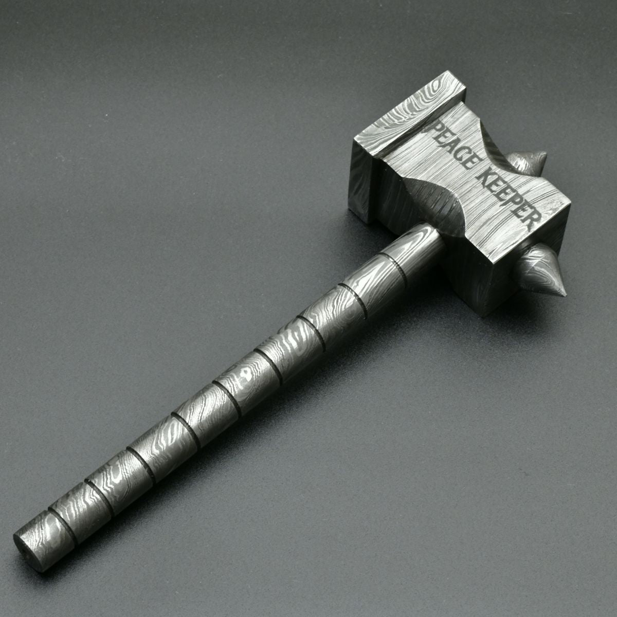 Damascus Steel Hammer - Handmade Damascus Hammer - War Hammer