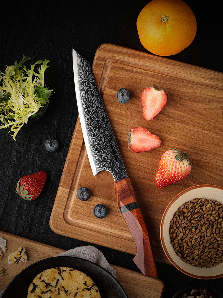 Chef knife - Aerona VG10 Pro Chef Knife with Exotic Red Sandal Wood Handle - Shokunin USA