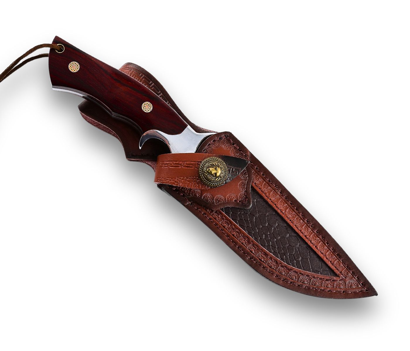 HUNTER ワインレッド UK7(26cm) 中古美品 Hunting Knives Japanese - VG10 Damascus 67 Layers - Handmade
