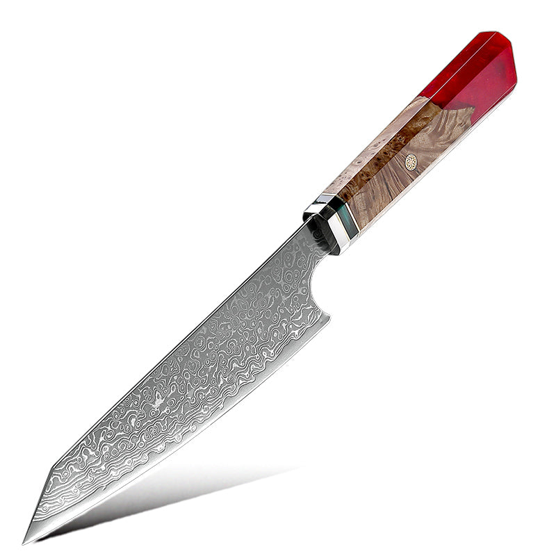 Chef knife - Zenith Chef Knife with Exotic Olive Burl Wood Handle & Sheath - Shokunin USA