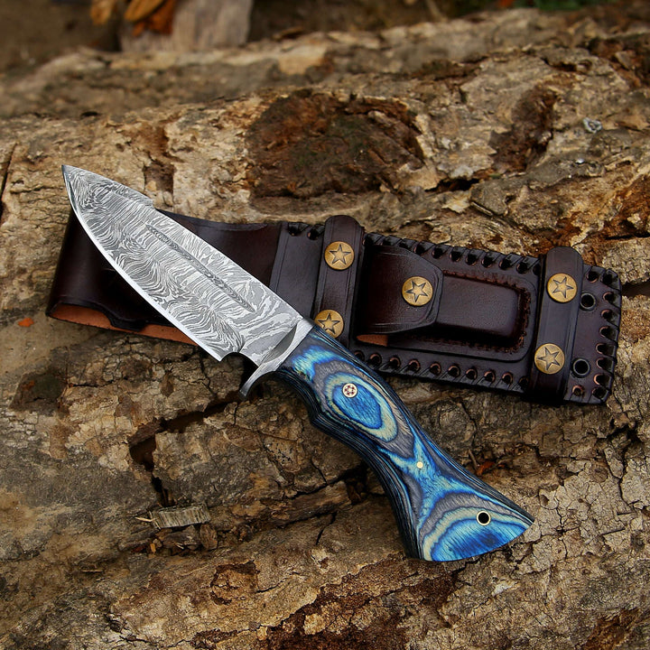 Damascus Hunting Knife
