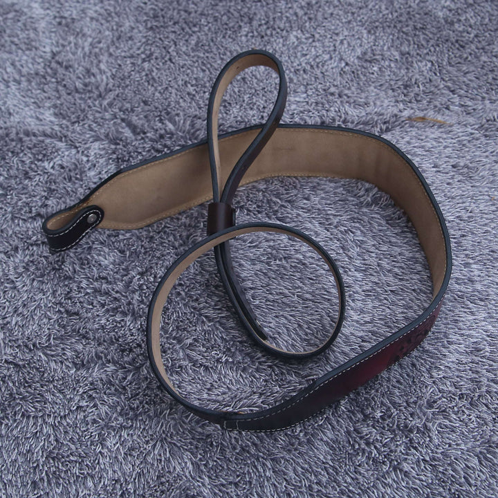 Leather Sling - Handmade Tooled Custom Leather Sling - Personalized - Shokunin USA