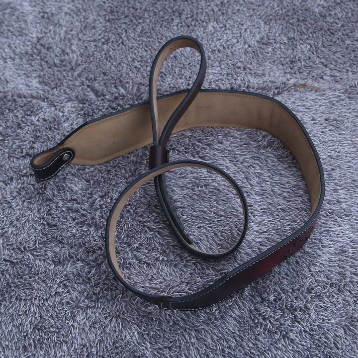 Leather Sling - Handmade Tooled Custom Leather Sling - Personalized - Shokunin USA