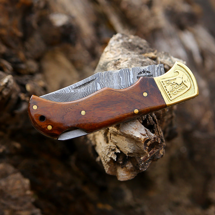 Rose Pocket Knife with Rosewood Handle