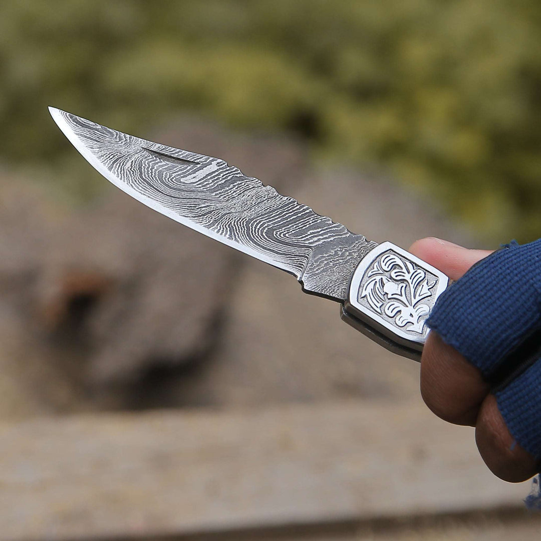 pocket knives for enthusiasts - Striker Pocket Knife with Pine Cone Handle - Shokunin USA