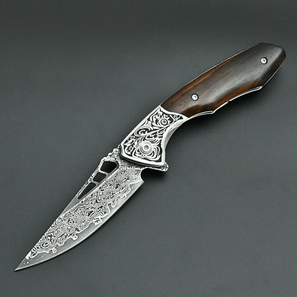 VG10 Damascus Pocket Knife - Buy from 400+ Custom Damascus knives