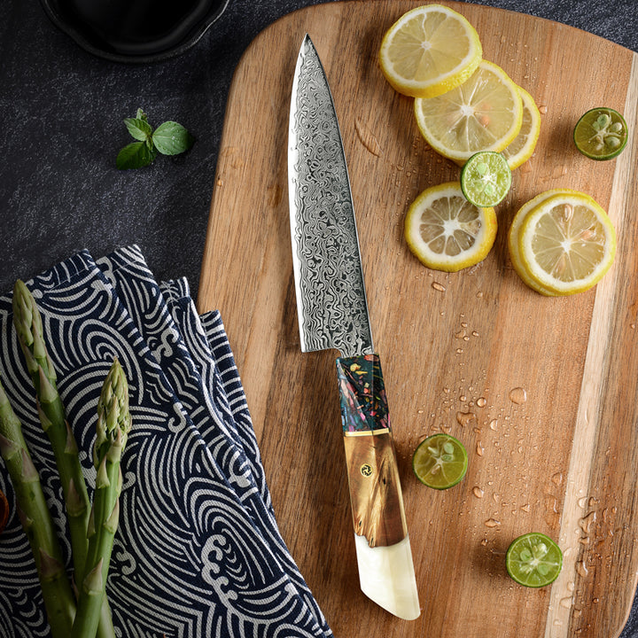 The Ultimate Culinary Companion: Shokunin USA's 5-inch Damascus Petty Knife with Lifetime Warranty
