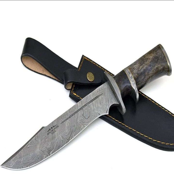 Enigma Knives - Enigma Survival Bowie Knife with Bone Handle - Shokunin USA