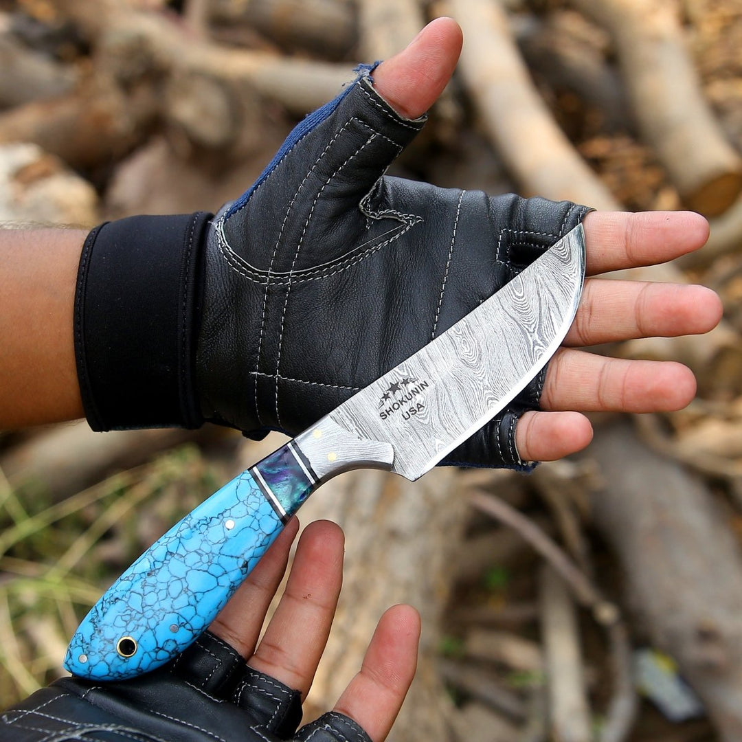 Evoke Knife Sheath - Evoke Handmade Hunting Knife with Leather Sheath - Shokunin USA