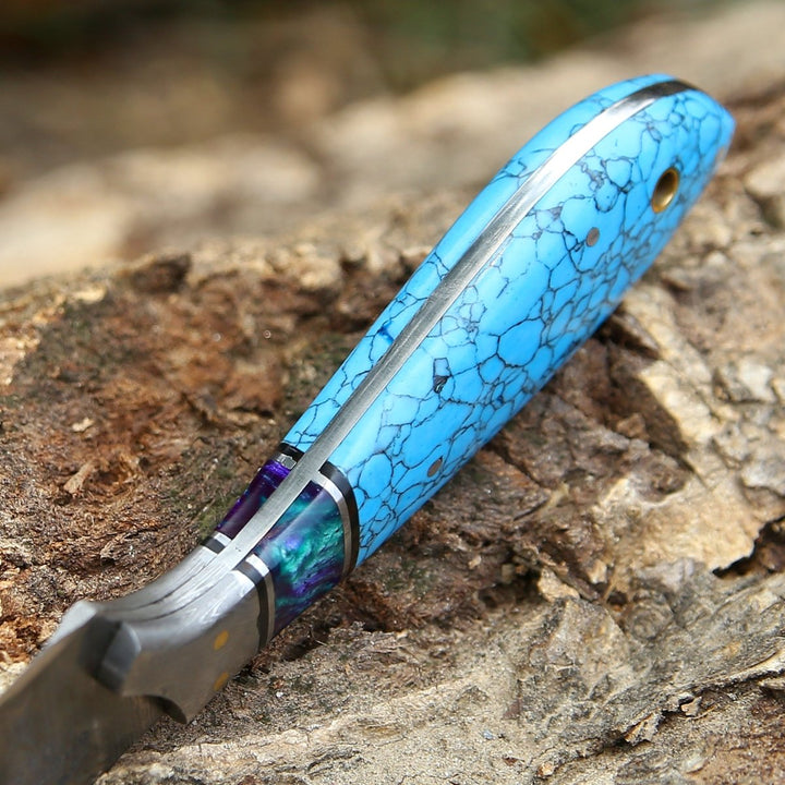 Evoke Knife Leather - Evoke Handmade Hunting Knife with Leather Sheath - Shokunin USA