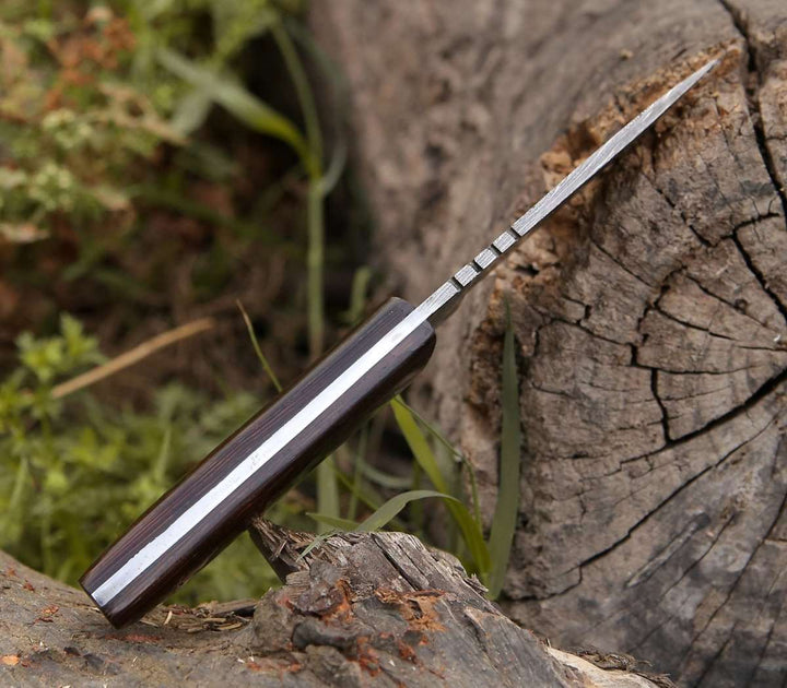 Legacy Skinning Handle - Legacy Damascus Skinning Knife with Exotic Wenge Wood Handle - Shokunin USA