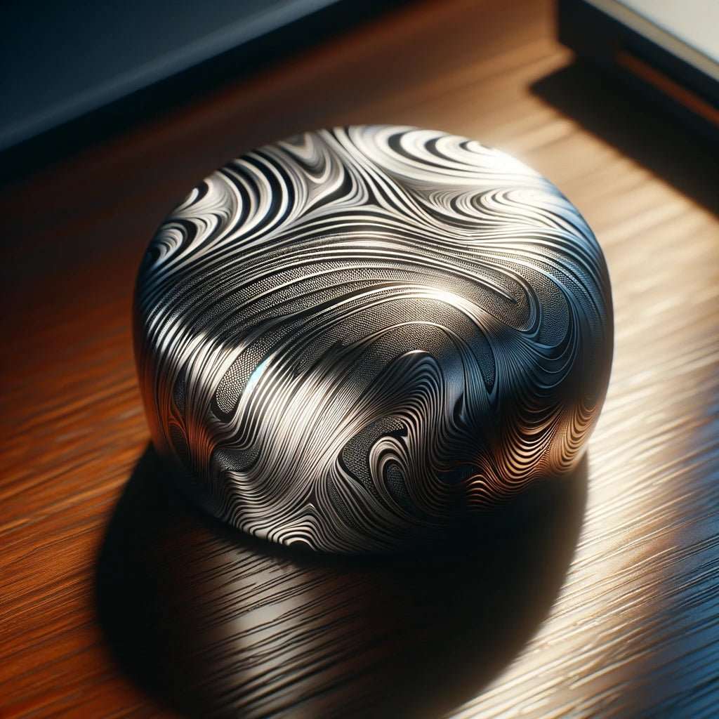 Damascus Paperweight - Majesty Damascus Steel Paperweight - Shokunin USA