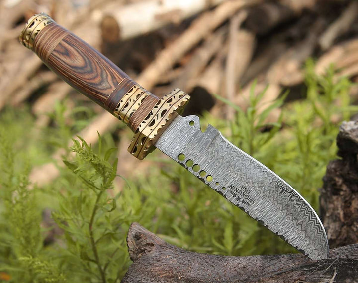 Knife Matrix Bowie - Matrix Bowie Knife with Pakkawood Handle - Shokunin USA