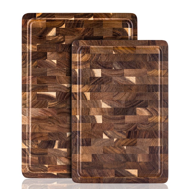 Chef Knives - Personalized Double-Sided Walnut End Grain Cutting Board - Shokunin USA