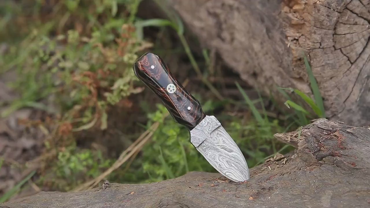 Best Damascus Fixed Blade Knife - Shokunin USA
