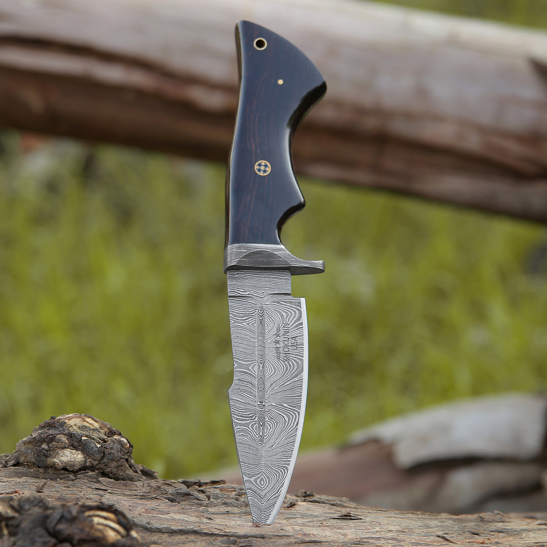 Shokunin USA's Garotte Damascus Hunting Knife - The Ultimate All-Purpose Blade