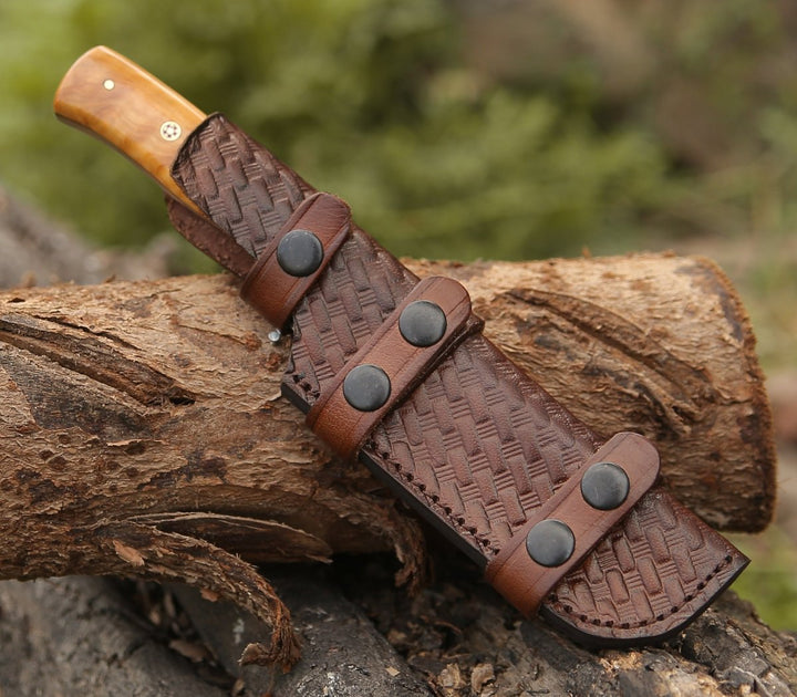 Quantum Camp knives - Quantum Camp Knife with Olive Wood Handle - Shokunin USA