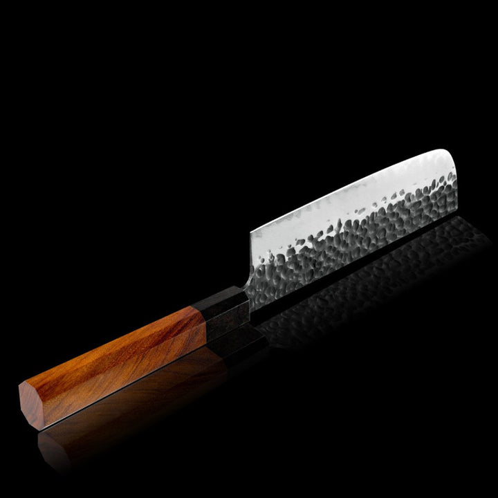 Chef Knife - Ryujin™ 7.0" Nakiri Knife with Rosewood &amp; Ebony Wood Handle - Shokunin USA