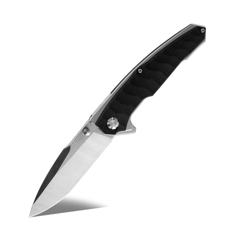 custom folding pocket knives with traditional design - Venture D2 High Carbon Stainless Tool Steel Pocket Knife with Clip - Shokunin USA