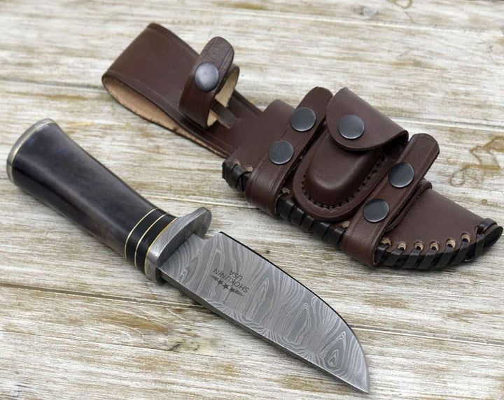 Damascus Knife - Dynasty Damascus Knife with Bone Handle - Shokunin USA