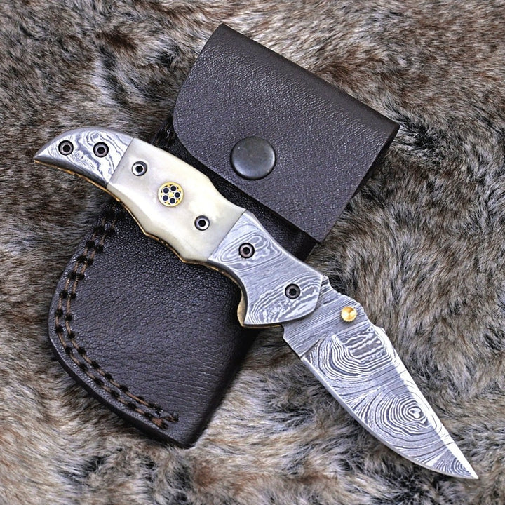 Utility Knife - Spire Gentleman's Pocket Knife with Bone and Handle - Shokunin USA