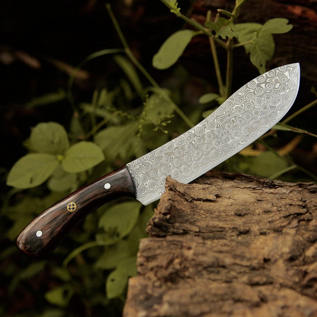 Chef Knife - Super Cut Damascus Chef's Knife with Exotic Wenge Wood Handle - Shokunin USA